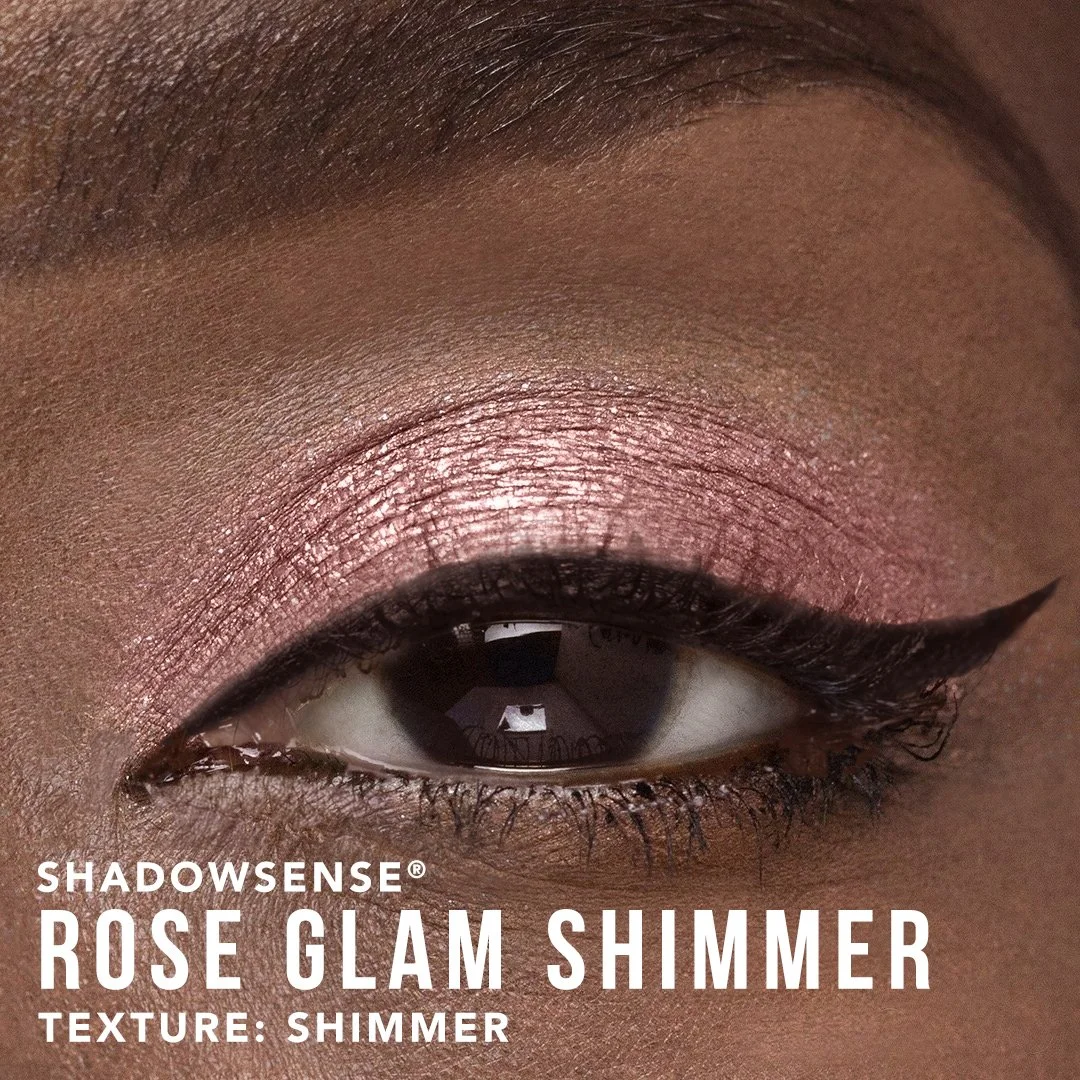 Rose Glam Shimmer Mini ShadowSense: Pink Rose Gold Eyeshadow for